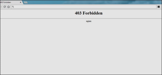 إحدى طرق ظهور الخطأ 403 Forbidden Error