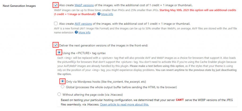 طريقة تضمين عملية تحويل الصور إلى صيغة WebP ضمن عملية التحسين