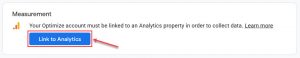 النقر على زر (Link to Analytics) للربط مع Google Analytics