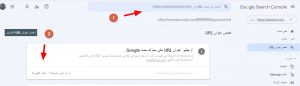 طلب فهرسة الصفحة يدويًا