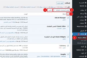 تفعيل التحديثات التلقائية للإضافات للمساعدة على تأمين الووردبريس