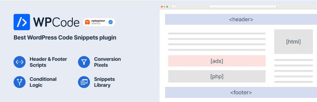 10 - Add WPCode to add custom programming codes to the WordPress website