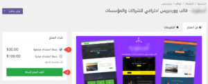 إضافة القالب إلى السلة في متجر بيكاليكا