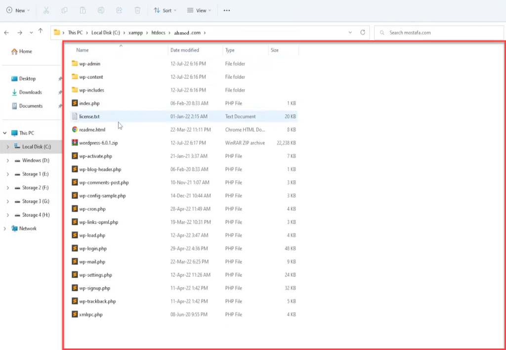 21- Transfer WordPress files to the local server on your computer