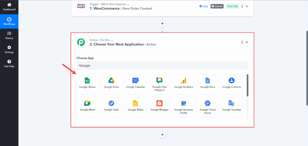 التزامن مع ملفات Google Sheets من أداة Paddle